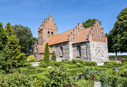 Kirken er bygget i slutningen af 1100-tallet.