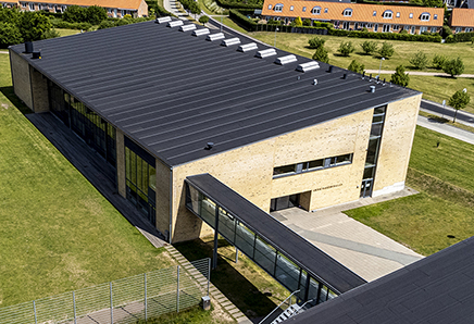 Idrætshal beliggende i forbindelse med Græse Bakkeby Skole.