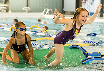 Aktiv fritid i Slangerup Svømmehal.