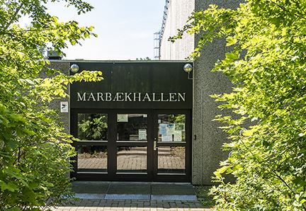 Idrætshal beliggende i forbindelse med Fjordlandsskolen Afdeling Skibby.